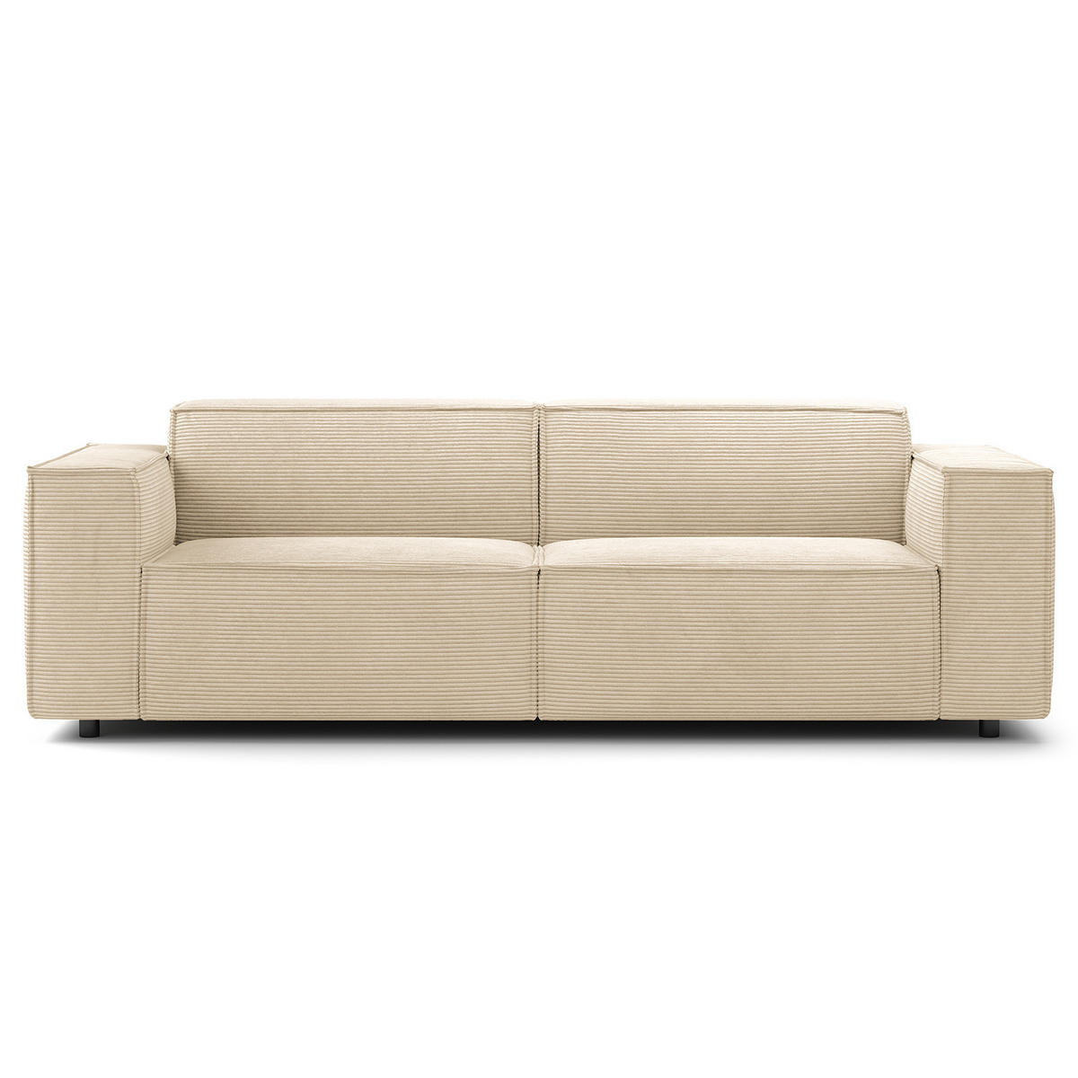 2,5-SITZER SOFA - Beige, Textil (223/70/96cm) - home24