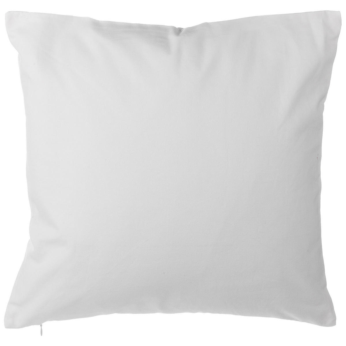 DEKOKISSEN 2er-Set Weiß 45/45 cm Yasmin - Weiß, Naturmaterialen/Textil (45/45cm) - Beliani