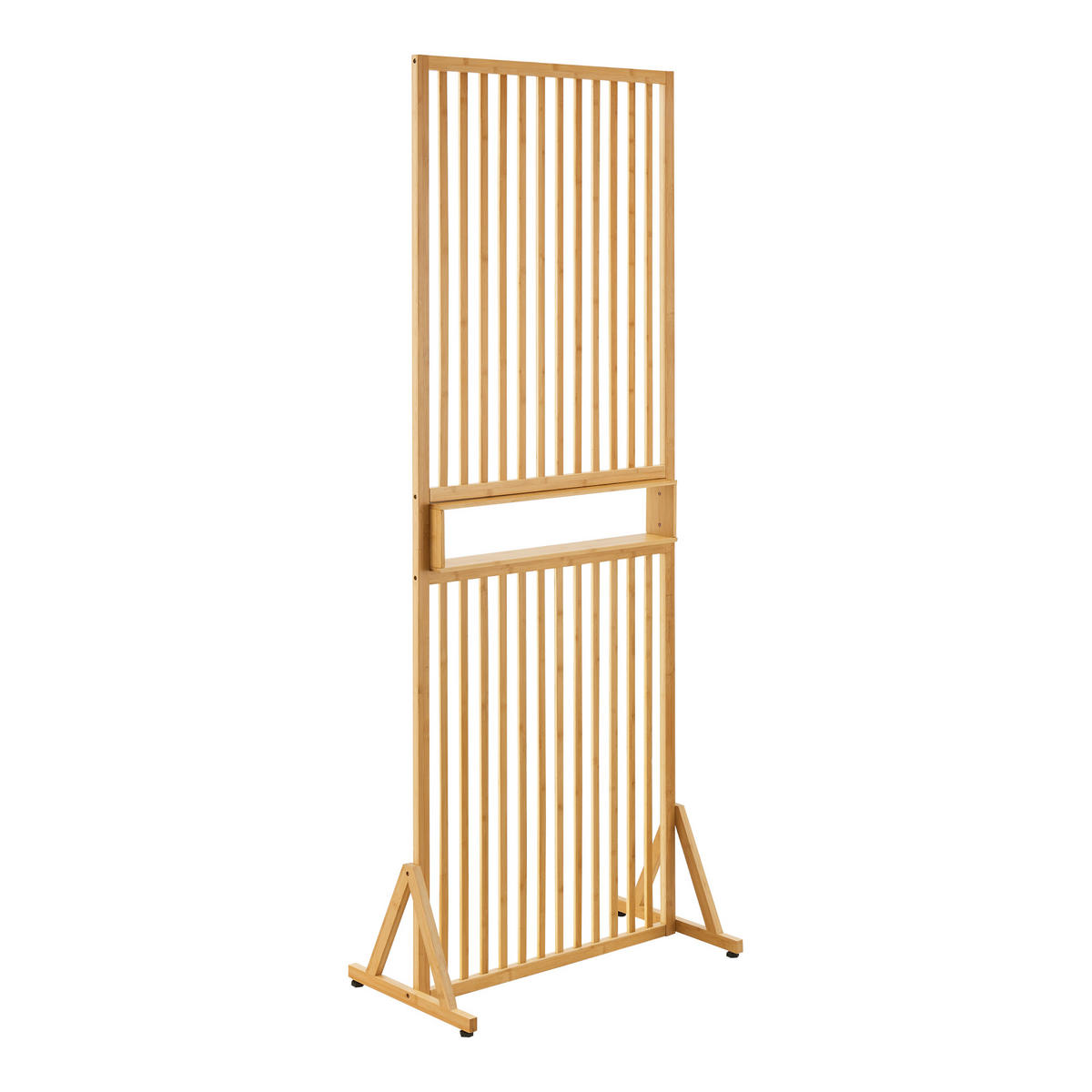 RAUMTEILER Fron - Naturfarben, Holz (75.5/197/40cm) - [en.casa]