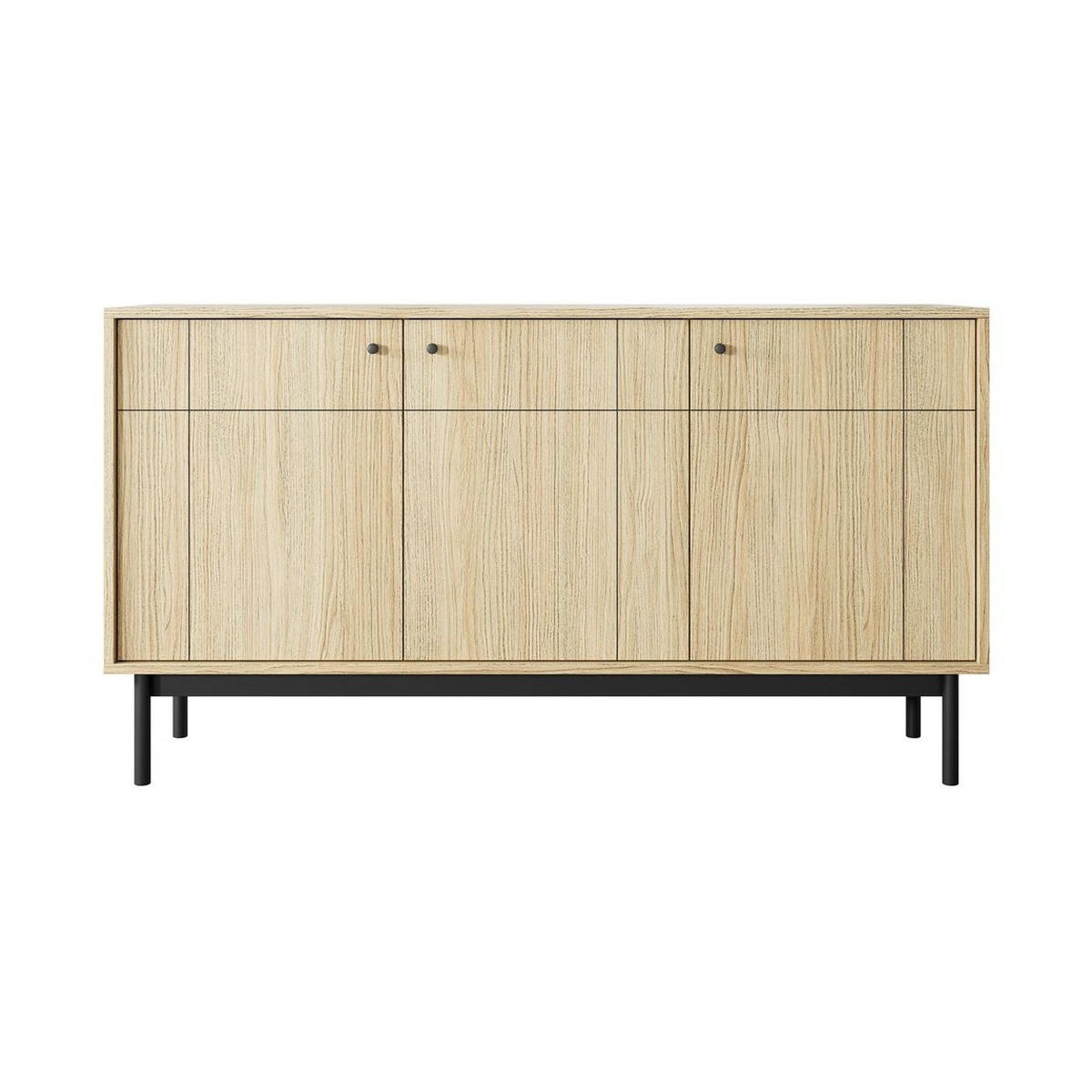 KOMMODE – K154 – 154 cm – JAPANDI – Eichefarben - Eichefarben, Holzwerkstoff (153.5/83.5/39cm) - hi-markt