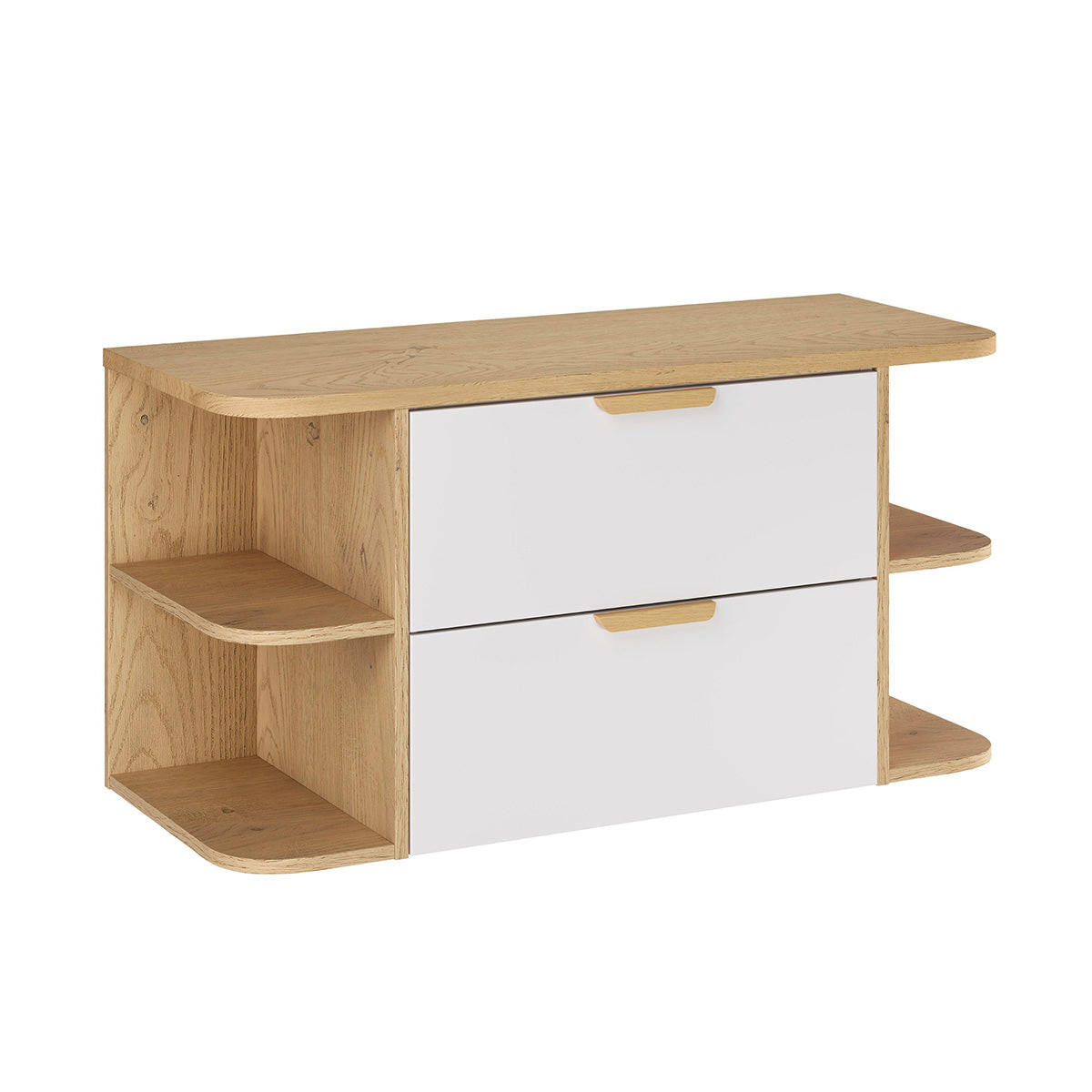 SKRINKA POD UMÝVADLO 100.4cm Oria 2-dielna súprava Biela - biela, kompozitné drevo (100.4/50/45.8cm) - Petits-meubles