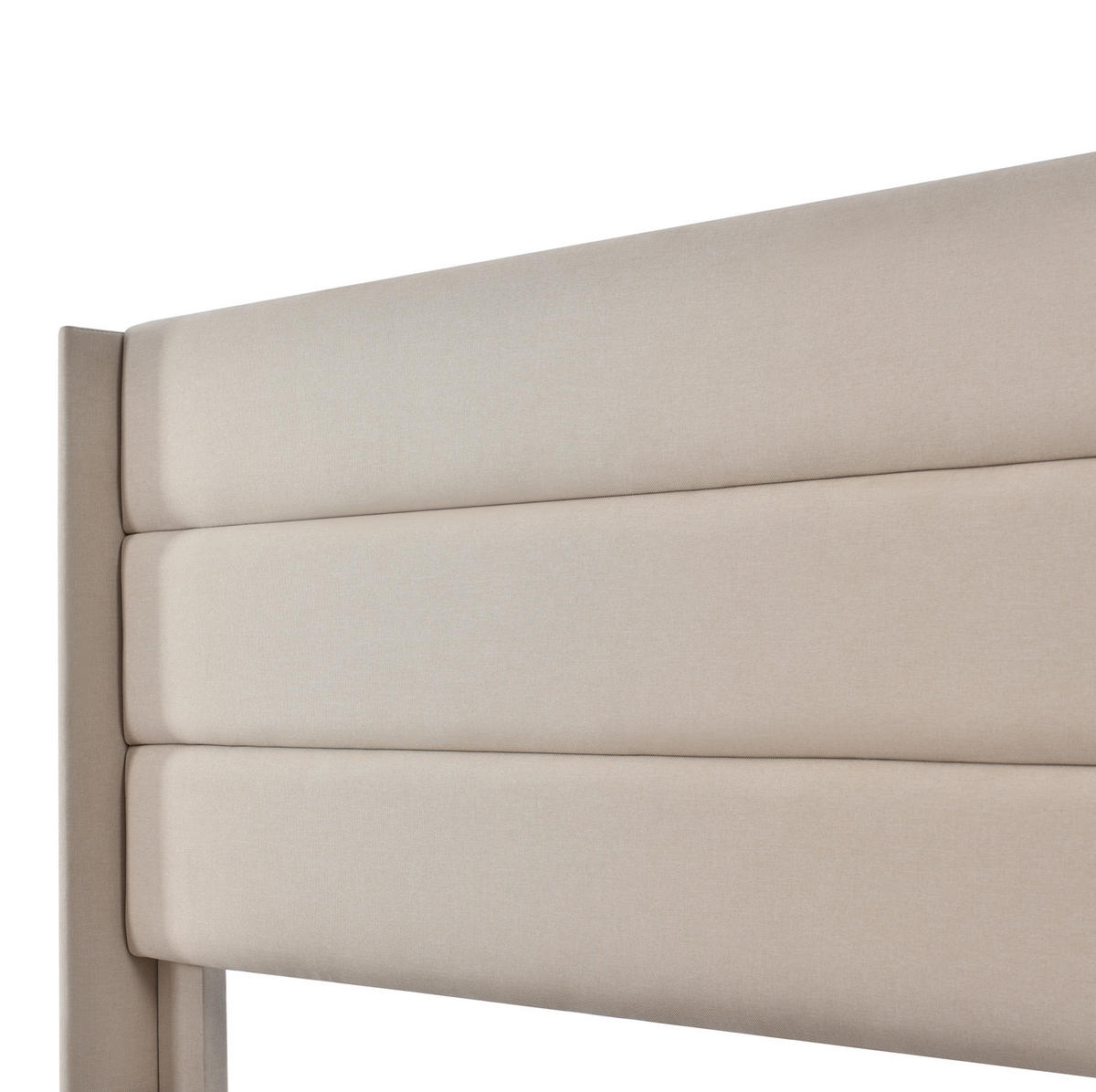 POLSTERBETT 180/200 cm Beige aus Leinen mit Stauraum - Beige, Textil (180/200cm) - OKMYHOME
