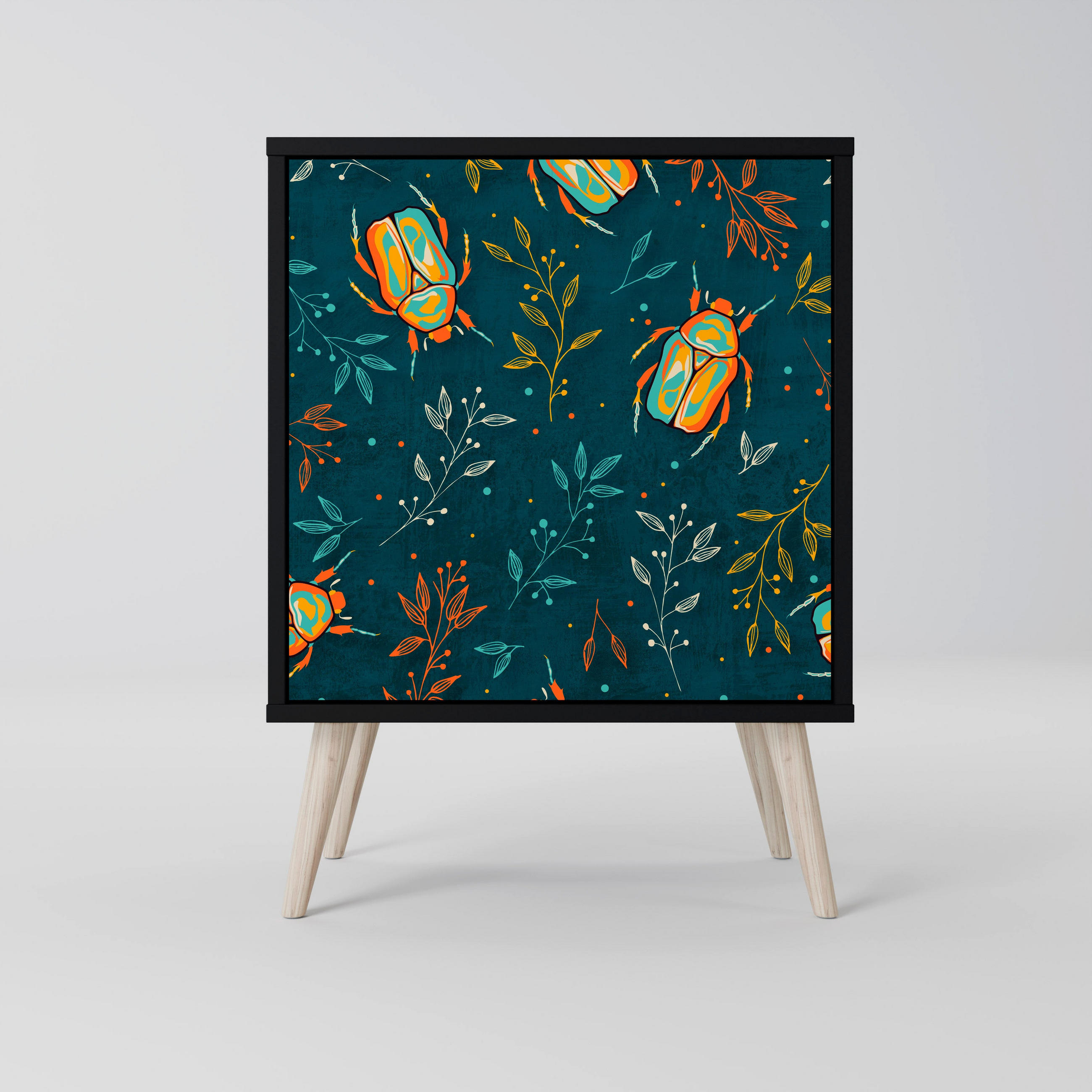 SpaceRebels Sideboard Schwarz 57.5x77.5x42 cm