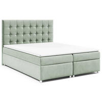 BOXBETT mit Bettkasten Trinity K-9 Bonellfederkern - Mintgrün, Holz/Holzwerkstoff (200/200cm) - Best For Home