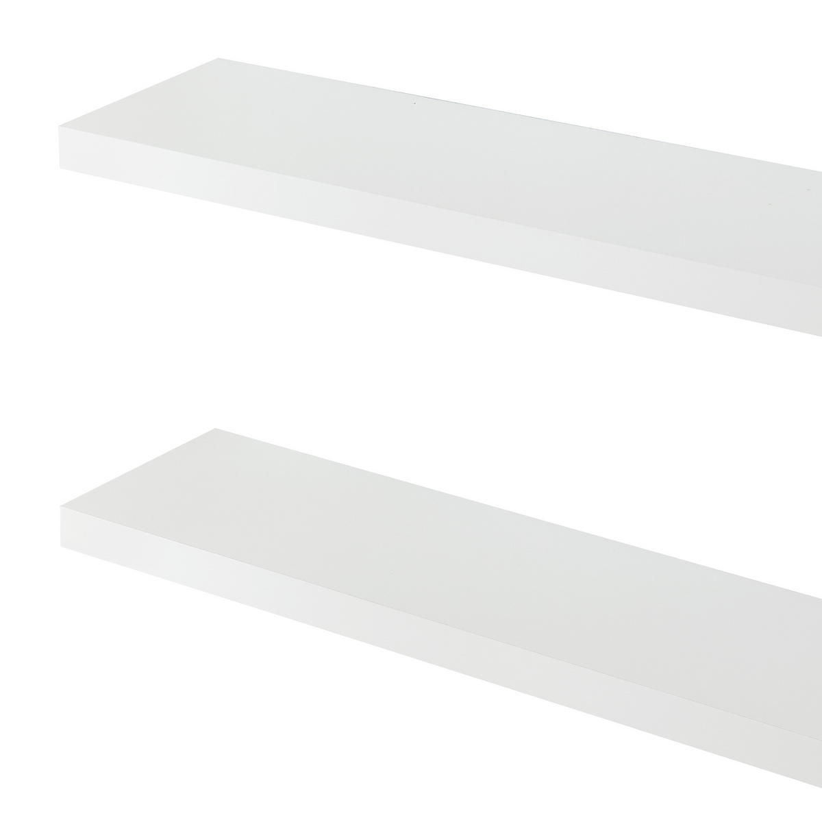 WANDREGAL-SET 3 TLG. Stranda - Weiß, Holzwerkstoff/Metall (20/4/80cm) - [en.casa]