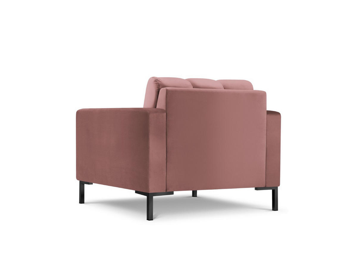 SESSEL Mamaia aus Samt rosa - Pink, Textil (92/75/87cm) - Micadoni
