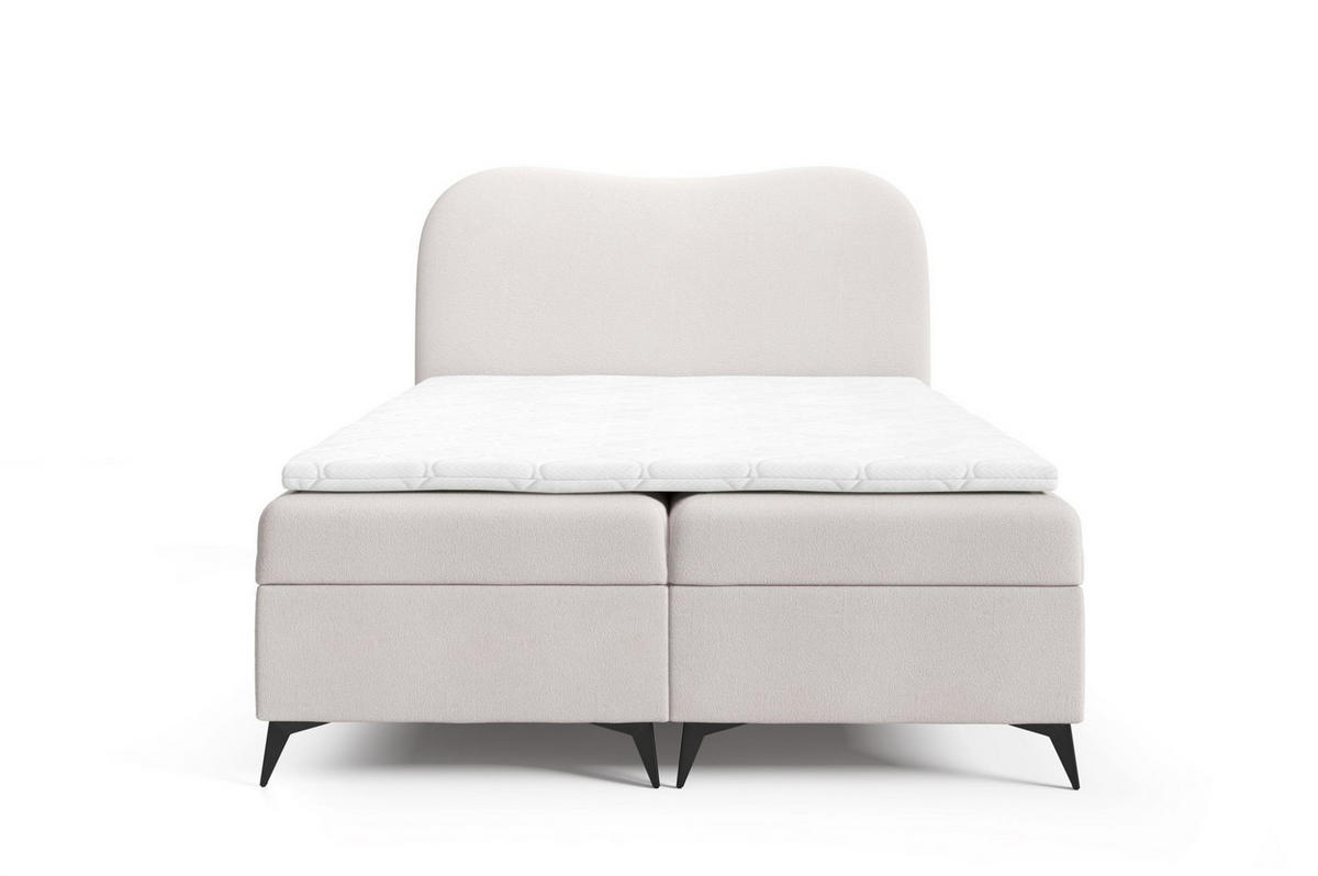 BOXBETT Blair Premium - Rotbraun, Holzwerkstoff/Textil (180/200cm) - Fun Möbel