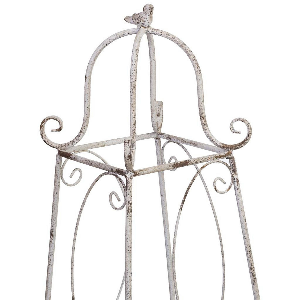 DEKORATIVES OBJEKT aus Metall, 34x100x25cm, 2-tlg. - Weiß, Metall (34/34/100cm) - Wanderlust