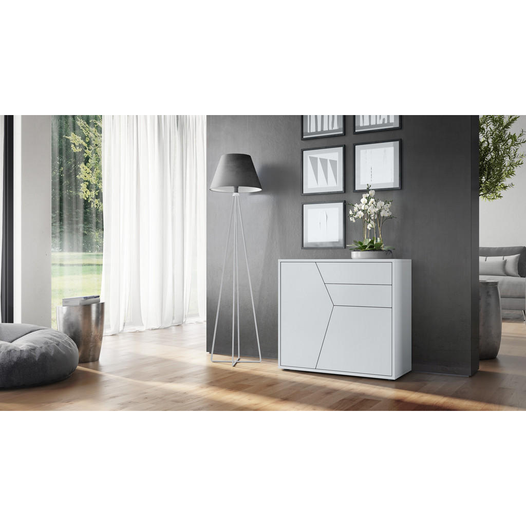 Thumbnail - Vladon Kommode, Weiß, Holzwerkstoff, 79x74x36 cm, Wohnzimmer, Kommoden & Sideboards, Kommoden