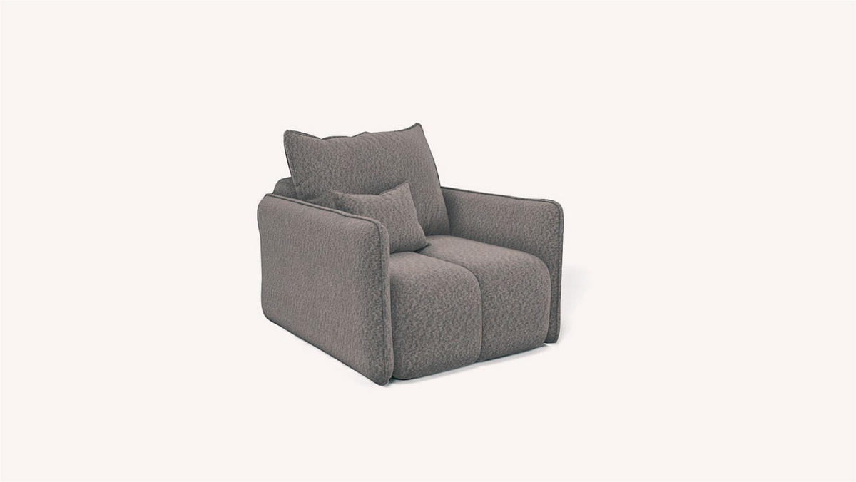 SOFASET Morgano 3-2-1 - Beige, Holzwerkstoff/Textil (216/86/102cm) - Fun Möbel