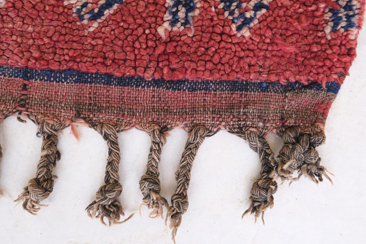 BERBERTEPPICH aus reiner Wolle 169x 258 cm - Rot, Naturmaterialien (169/258cm) - AFK Living