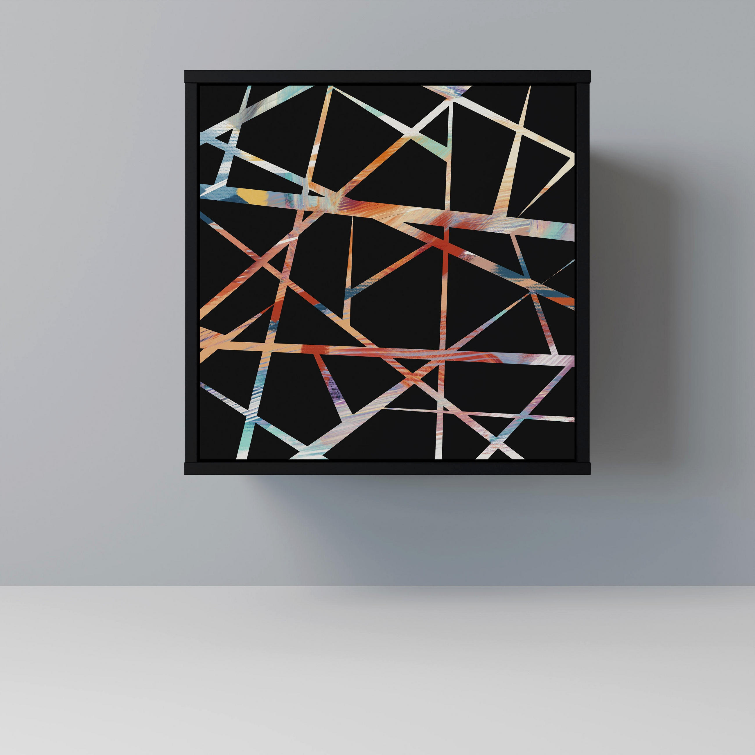 SpaceRebels Sideboard Schwarz 57.5x57.5x42 cm