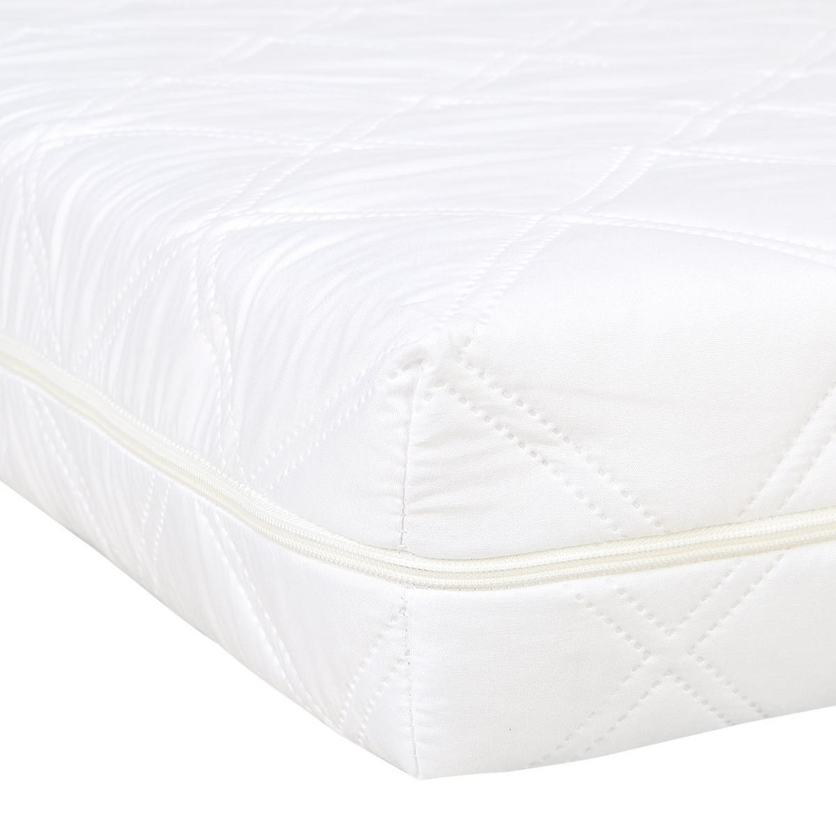 KINDERMATRATZE 80/160 cm Höhe ca. 11 cm - Weiß, Textil - Homestyle4u