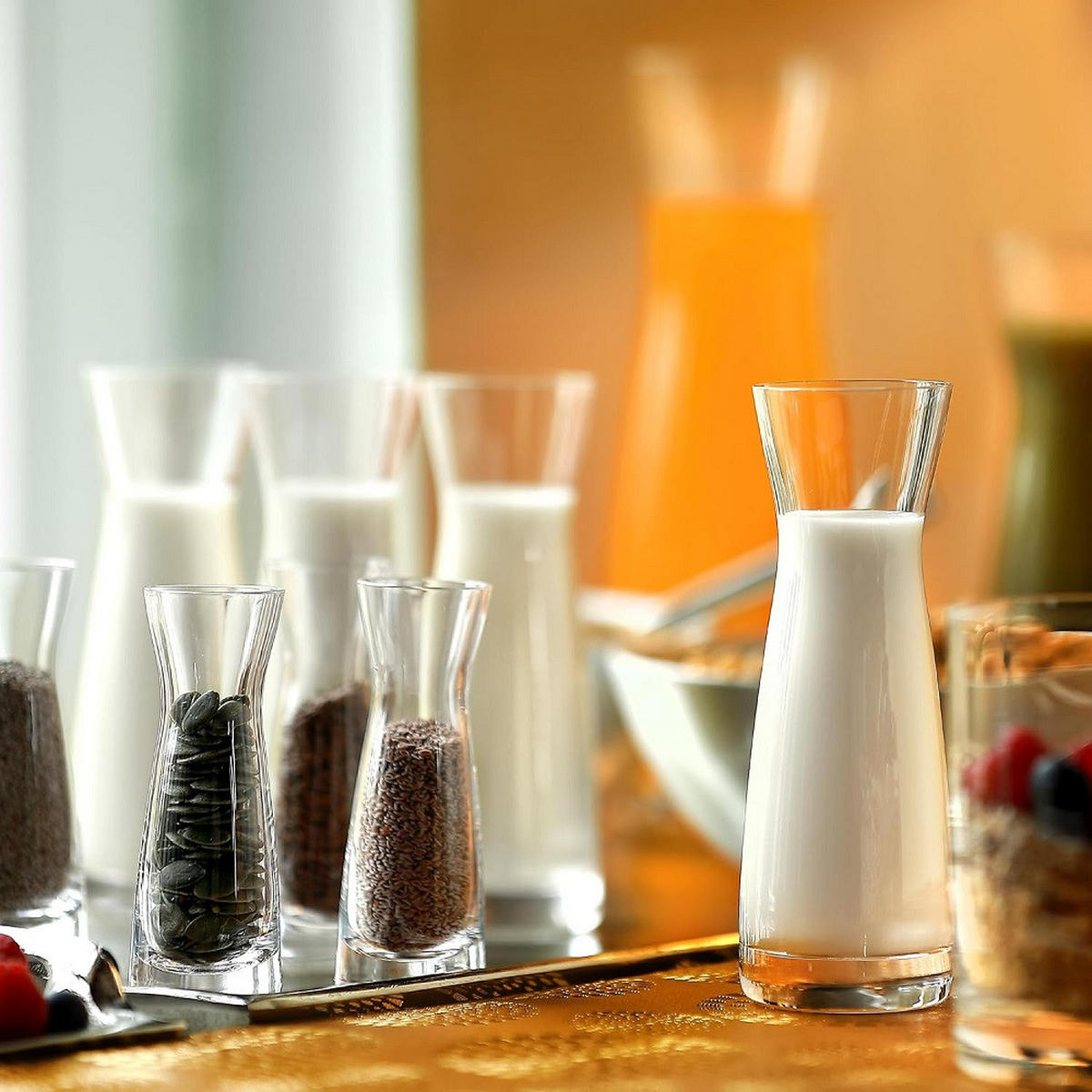 KARAFFE Universal M 250 ml 6er Set - Transparent, Glas (0.25L) - Stölzle