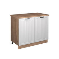 SPÜLENUNTERSCHRANK Fame-Line, Weiß Landhaus/Goldkraft Eiche, 100 cm, AP Eiche - Honigeiche/Weiß, Holzwerkstoff (100/82/60cm) - Vicco