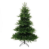 KÜNSTLICHER Weihnachtsbaum 185 cm, Tannenbaum mit Metallständer - Grün, Kunststoff (125/185cm) - Hometopia