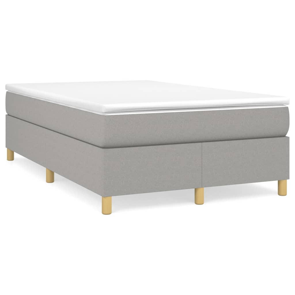 POLSTERBETT Raber 120/203 cm - Hellgrau, Holzwerkstoff (120/200cm) - Nettlife