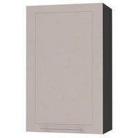 KÜCHENHÄNGESCHRANK Kvantum W4/60/1 Schwarz / Kaschmir Matt 60 / 32,5 / 96cm - Kaschmir/Schwarz, Holz/Holzwerkstoff (60/96/32.5cm) - Feldmann-Wohnen