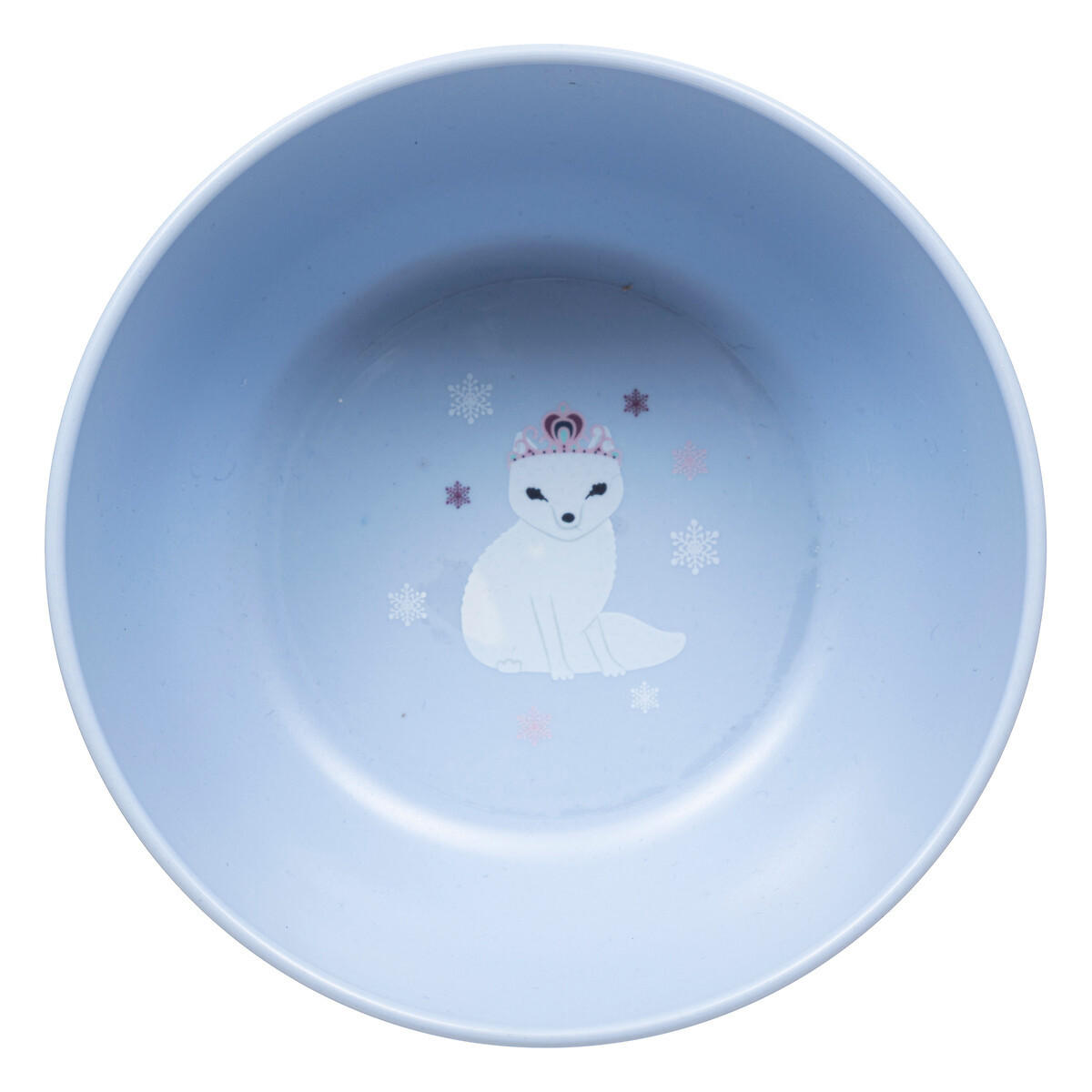 GESCHIRR-SET für Kinder Winter Fox Blau 26/10/19 cm - Blau, Kunststoff (10/19/26cm) - Atmosphera for kids