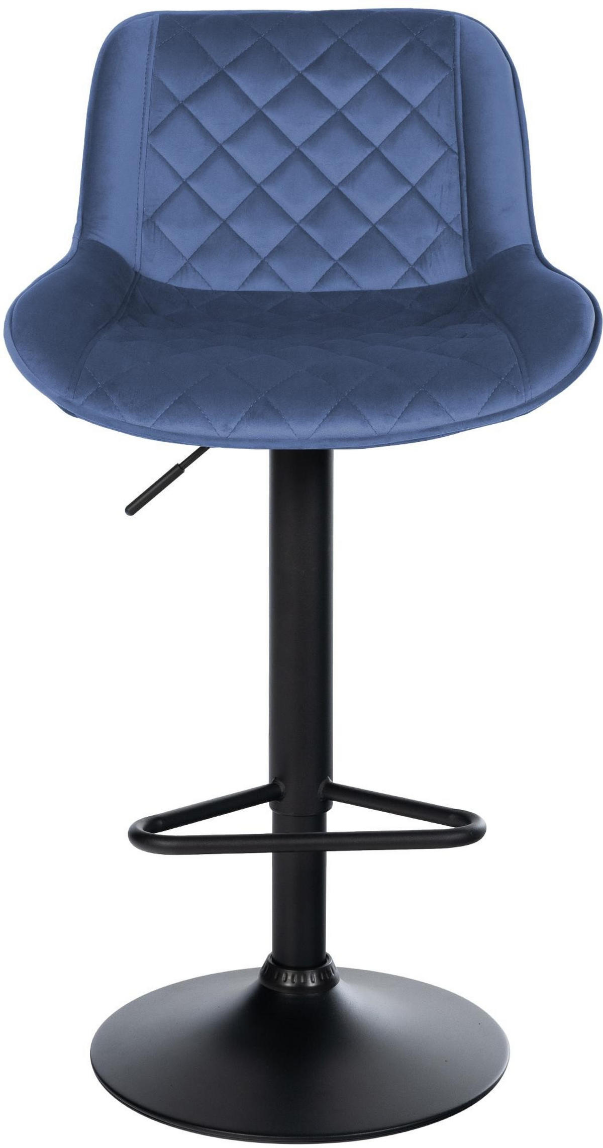 BARHOCKER Kasson 84x50x52 cm blau - Blau, Metall (50/84/52cm) - furnicato
