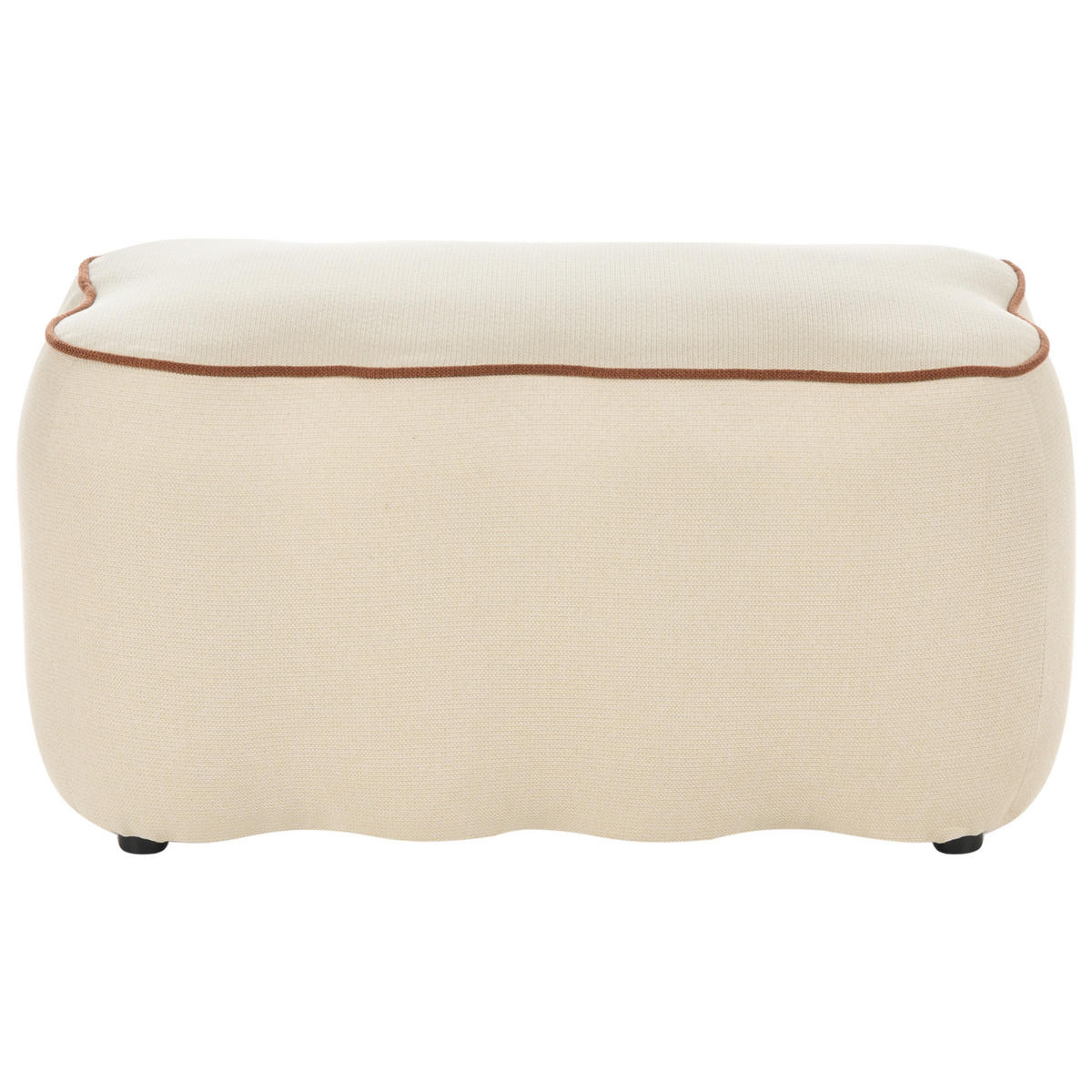 POLSTERBANK Stoff Hellbeige Juno - Beige, Textil (69/38/38cm) - Beliani