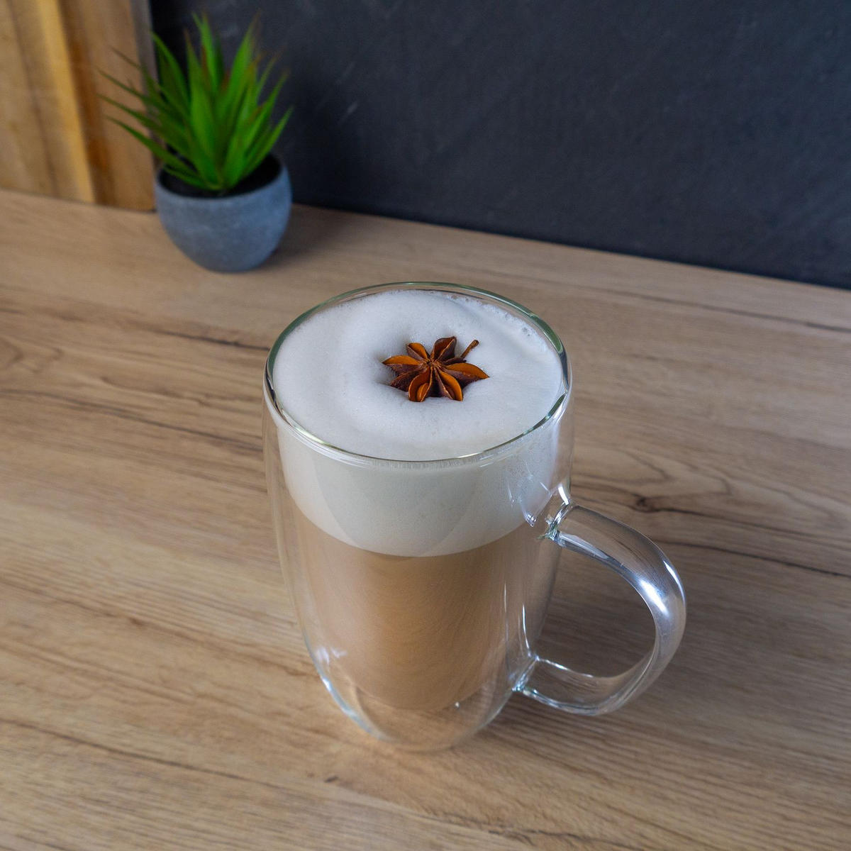 KAFFEEGLAS 400 ml (2er-Set) - Transparent, Glas - Intirilife