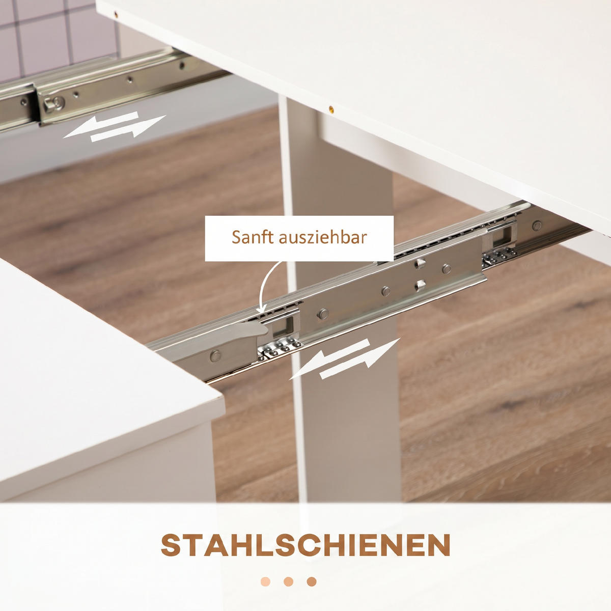 ESSTISCH Weiß 180.0/85.0/75.0 - Weiß, Holzwerkstoff (180/85/75cm)