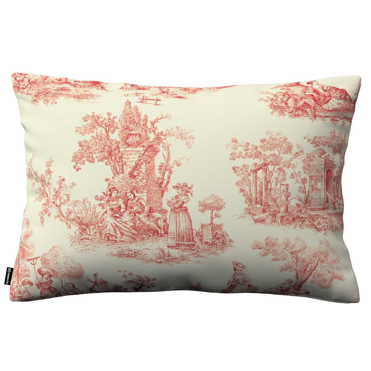 KISSENHÜLLE Avinon rot, 60x40cm - Rot, Textil (60/40cm) - Dekoria