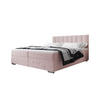 BOXBETT ZILANO 2 mit Matratze H3 und Topper 160x200 Itaka 58 - Pink, Holz/Textil (160/200cm) - Bedante