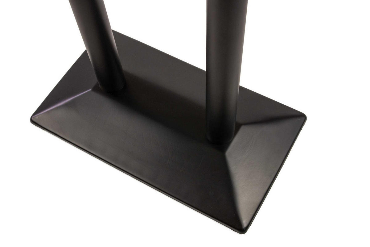 TISCHGESTELL STANDFUß DOPPELSÄULE HOCH - Schwarz, Metall (70/110/40cm) - SAM