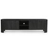 TV-MÖBEL aus Mangoholz 200cm, schwarz - Schwarz, Holz (200/55/40cm) - Giga Meubel