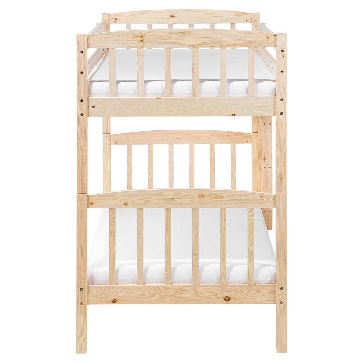 HOCHBETT Heller Holzfarbton 90-200 cm Revin - Eschefarben, Holz (90/200cm) - Beliani