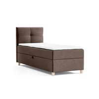 BOXBETT Einzelbett Anter Mini 70x200 cm, Braun - Braun, Textil (70/200cm) - Meblito