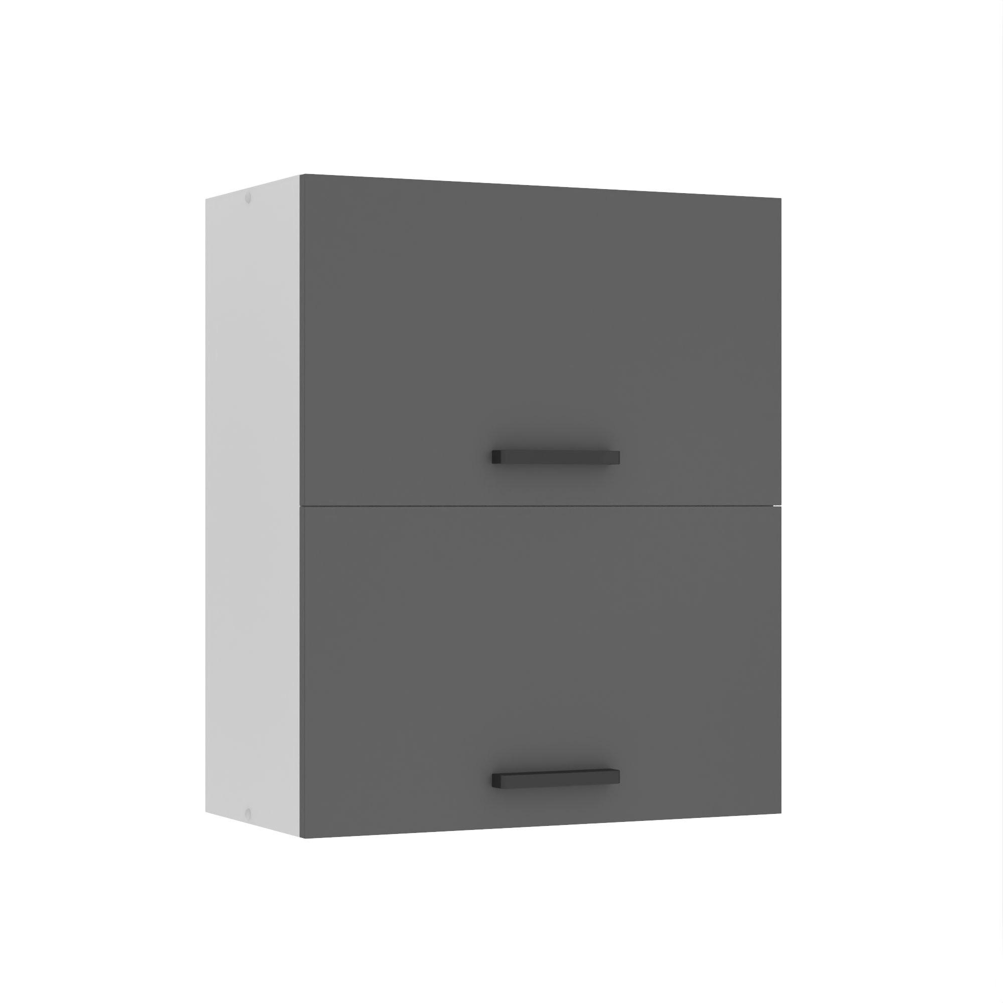 HÄNGESCHRANK SGP2 60 cm, mit 2 Türen, Silber matt - Silberfarben, Holz (60/72/29.6cm) - B BELINI GROUP