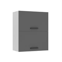 HÄNGESCHRANK SGP2 60 cm, mit 2 Türen, Silber matt - Silberfarben, Holz (60/72/29.6cm) - B BELINI GROUP