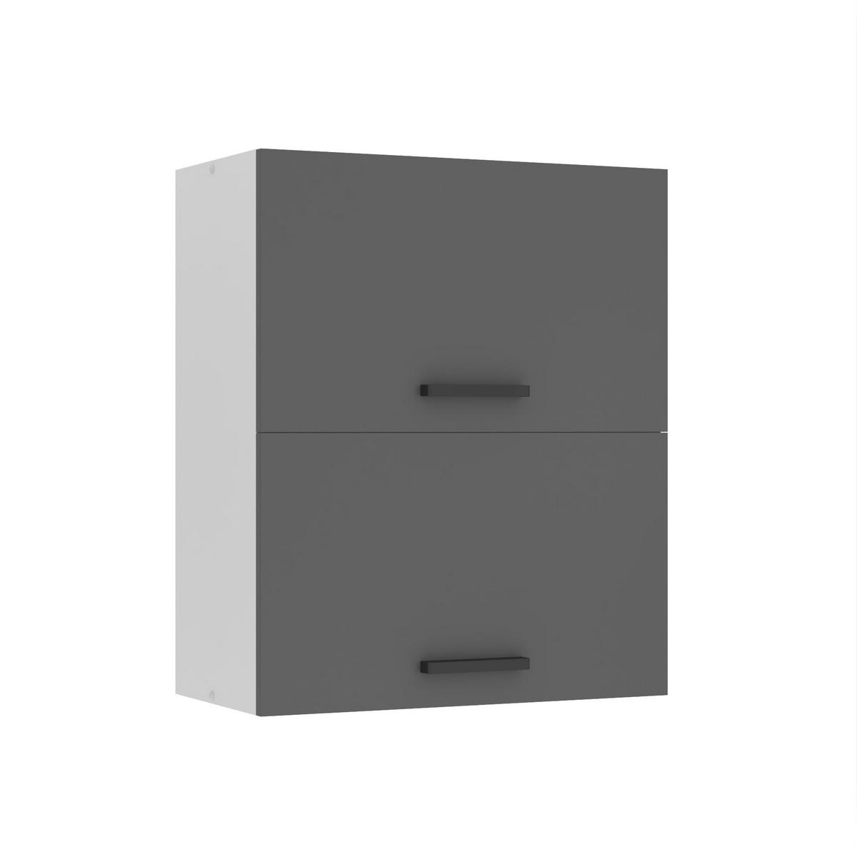 HÄNGESCHRANK SGP2 60 cm, mit 2 Türen, Silber matt - Silberfarben, Holz (60/72/29.6cm) - B BELINI GROUP