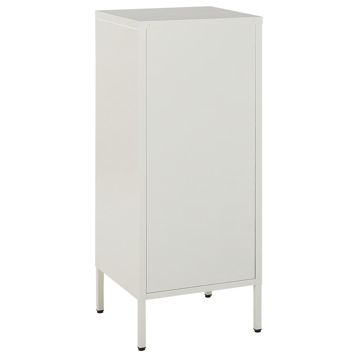 AKTENSCHRANK weiß 2 Türen Huron - Weiß, Metall (40/102/40cm) - Beliani