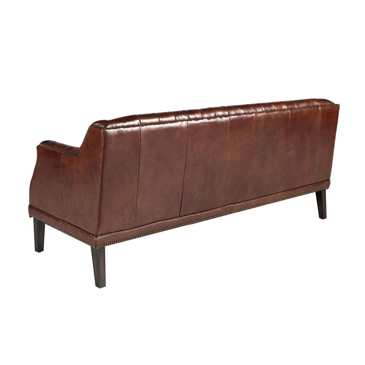 CHESTERFIELD-SOFA 3-Sitzer Chester-Sofa aus cognacbraunem Leder 185/81/80 cm - Cognac/Nussbaumfarben, Leder/Holz (185/80/81cm) - ANGEL CERDA