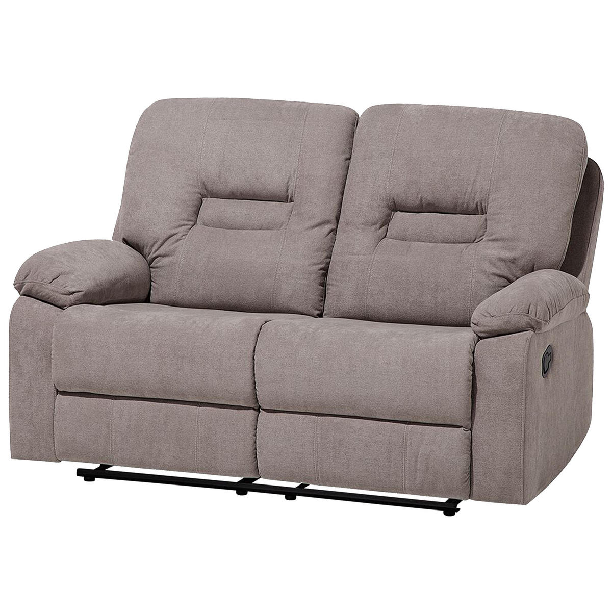 2-SITZER-SOFA Polsterbezug Taupe Bergen - Taupe, Textil (146/101/73cm) - Beliani