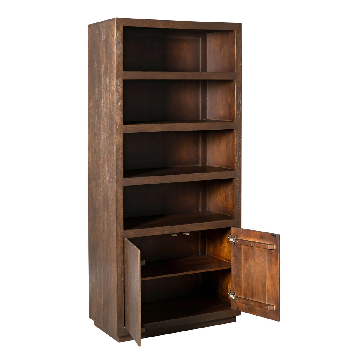 BÜCHERREGAL Brussel Braun 45/90/200 cm - Braun, Holz (90/200/45cm) - Starfurn