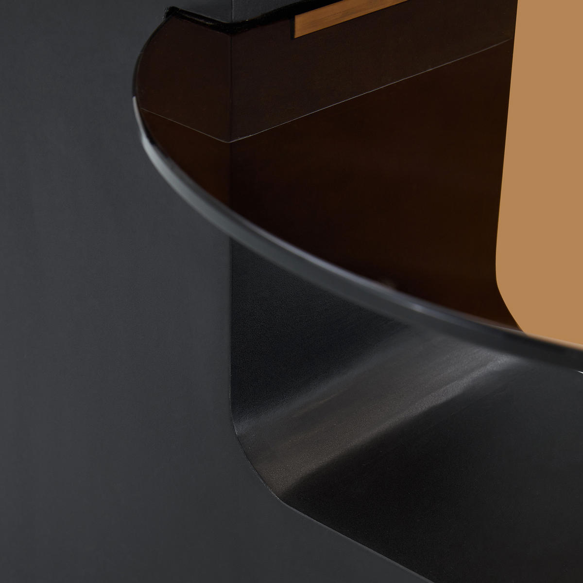 COUCHTISCH 2er-Set rund 61/44 cm Glas Holzoptik Schwarz - Schwarz, Glas (61/61/39cm) - Meubliv