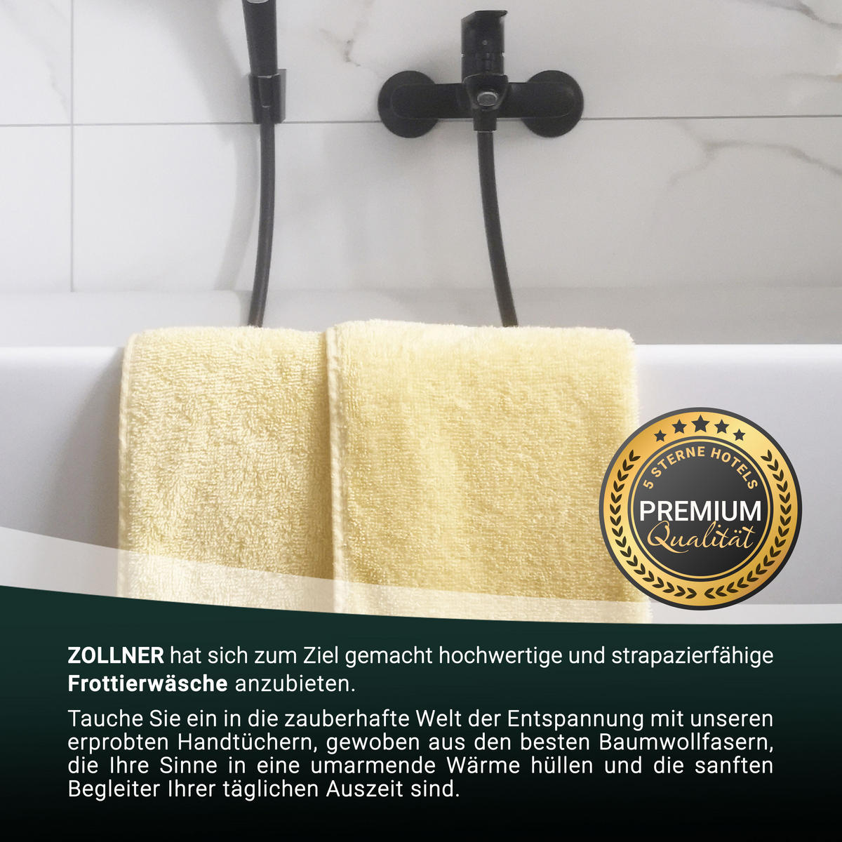 GÄSTETÜCHER, 10er-Set, 30x50 cm, 100% Baumwolle, Gelb - Hellgelb, Textil (30/50cm) - Zollner