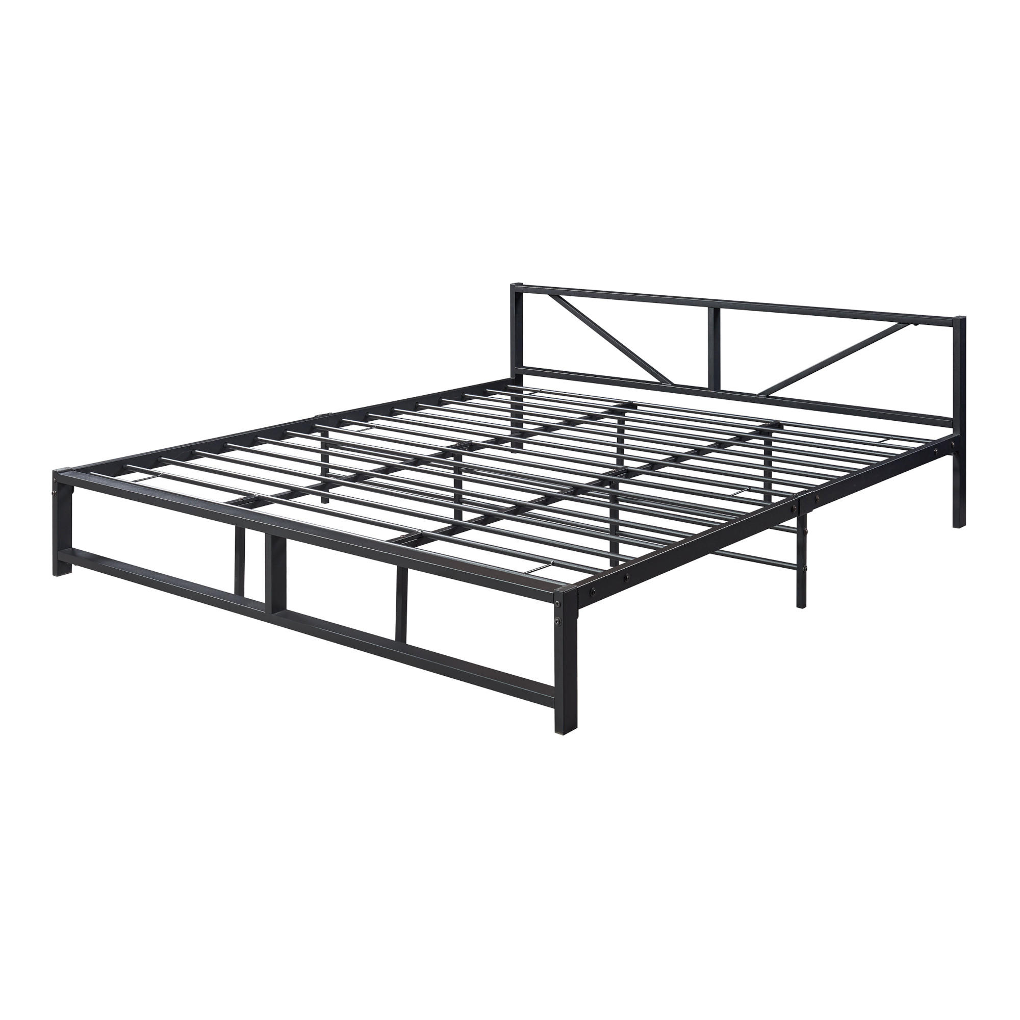 METALLBETT Meran - Schwarz, Metall (180/200cm) - [en.casa]