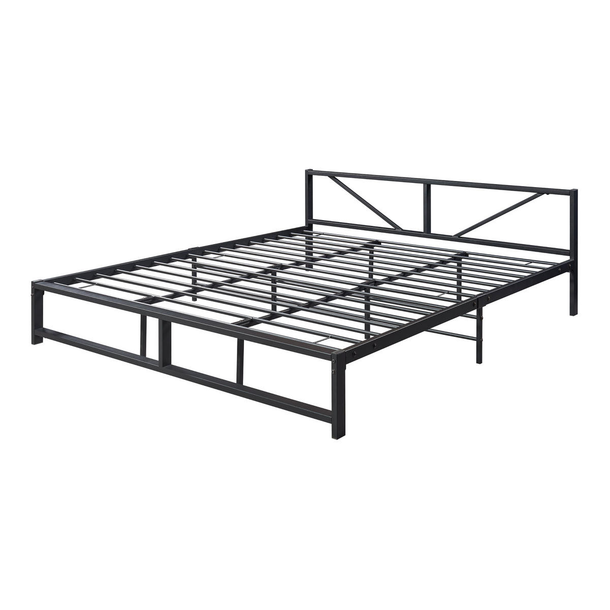 METALLBETT Meran - Schwarz, Metall (180/200cm) - [en.casa]