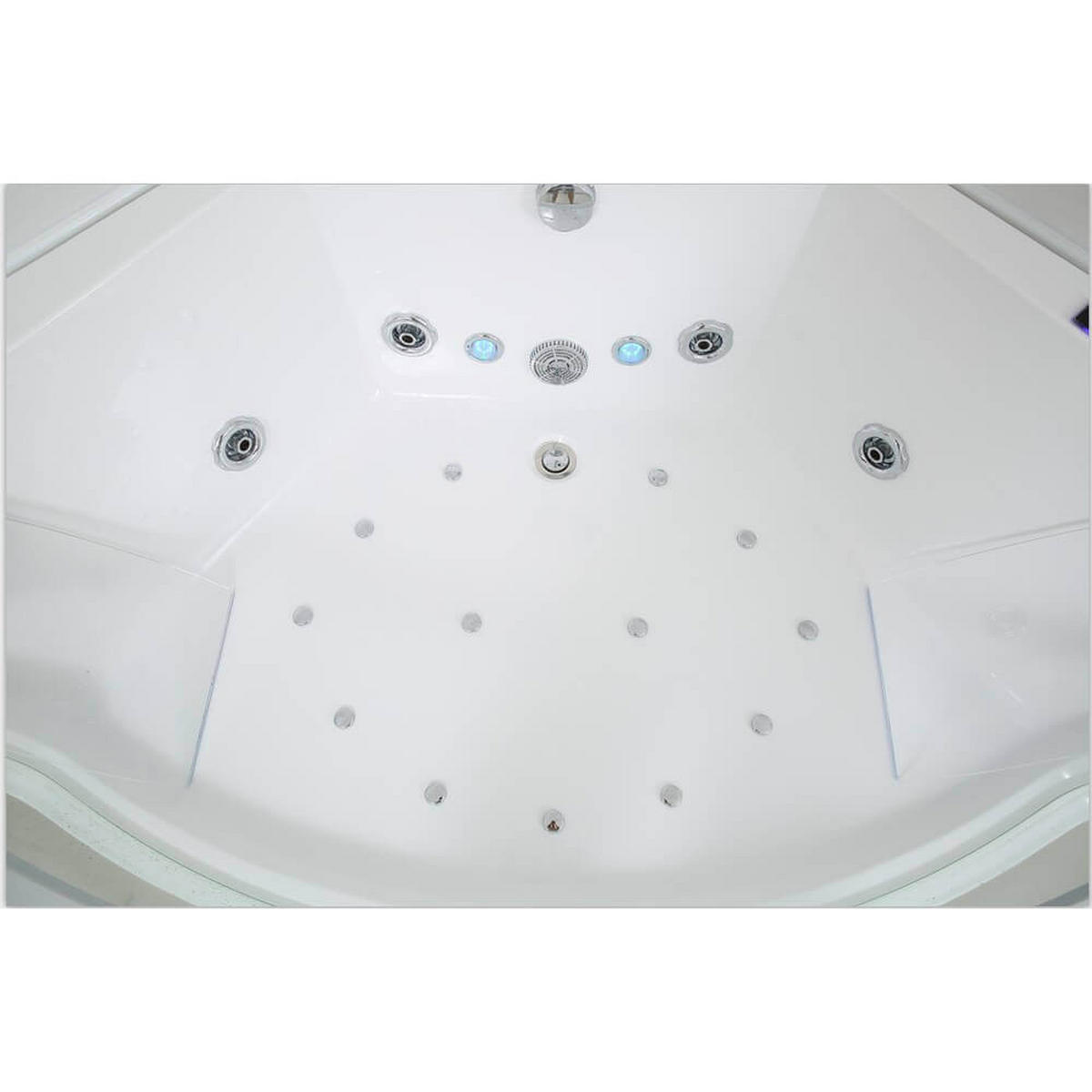 WHIRLPOOL ATLANTIC - Größe: L - Weiß, Keramik (140/64/140cm) - Home Deluxe