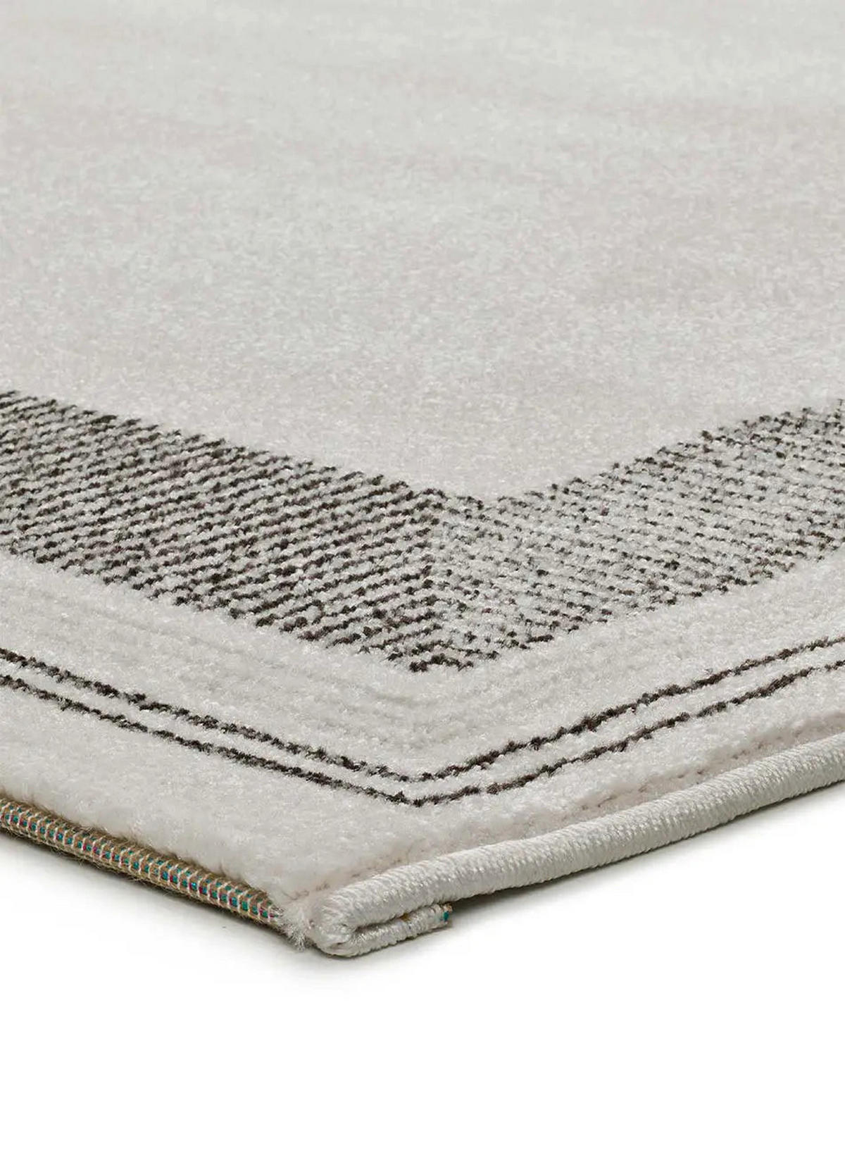 WEBTEPPICH Weiß / Schwarz Marco 80/150 cm - Schwarz/Weiß, Naturmaterialien/Textil (80/150cm) - Atticgo