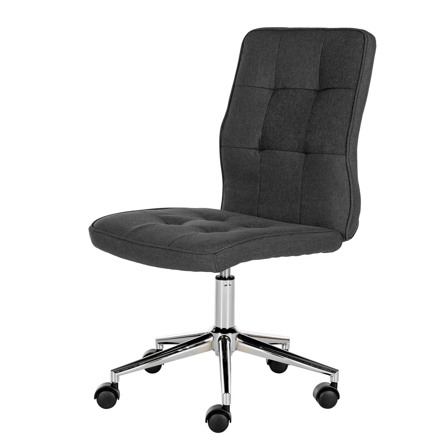 BÜROSTUHL - Metall / Textil - Grau, Textil/Metall (46/91/62cm) - home24