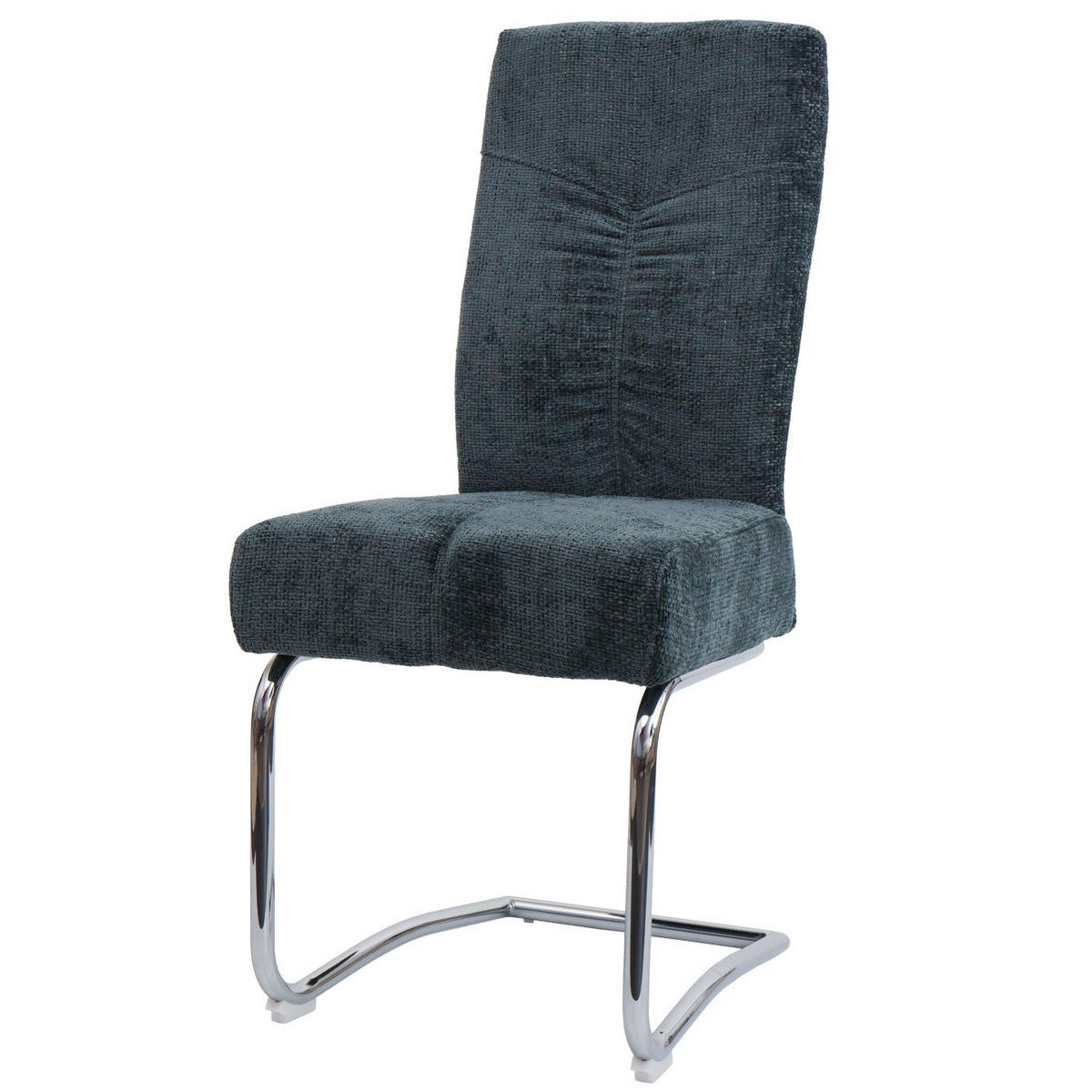 ESSZIMMERSTUHL 6er-Set gepolstert 105x46x60cm Sitzhöhe 53cm Metall Stoff/Textil Chenille Blau-Grün - Blau, Textil (46/105/60cm) - CHEFGASTRO