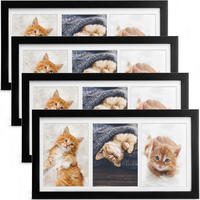 BILDERRAHMEN Galeria 10x15cm Schwarz (4tlg) - Schwarz, Holzwerkstoff (20/2/37cm) - BoMoe