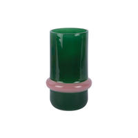 VASE Animado Anillo Medium - Grün - 22 cm - Grün, Glas (13.5/22cm) - Present Time